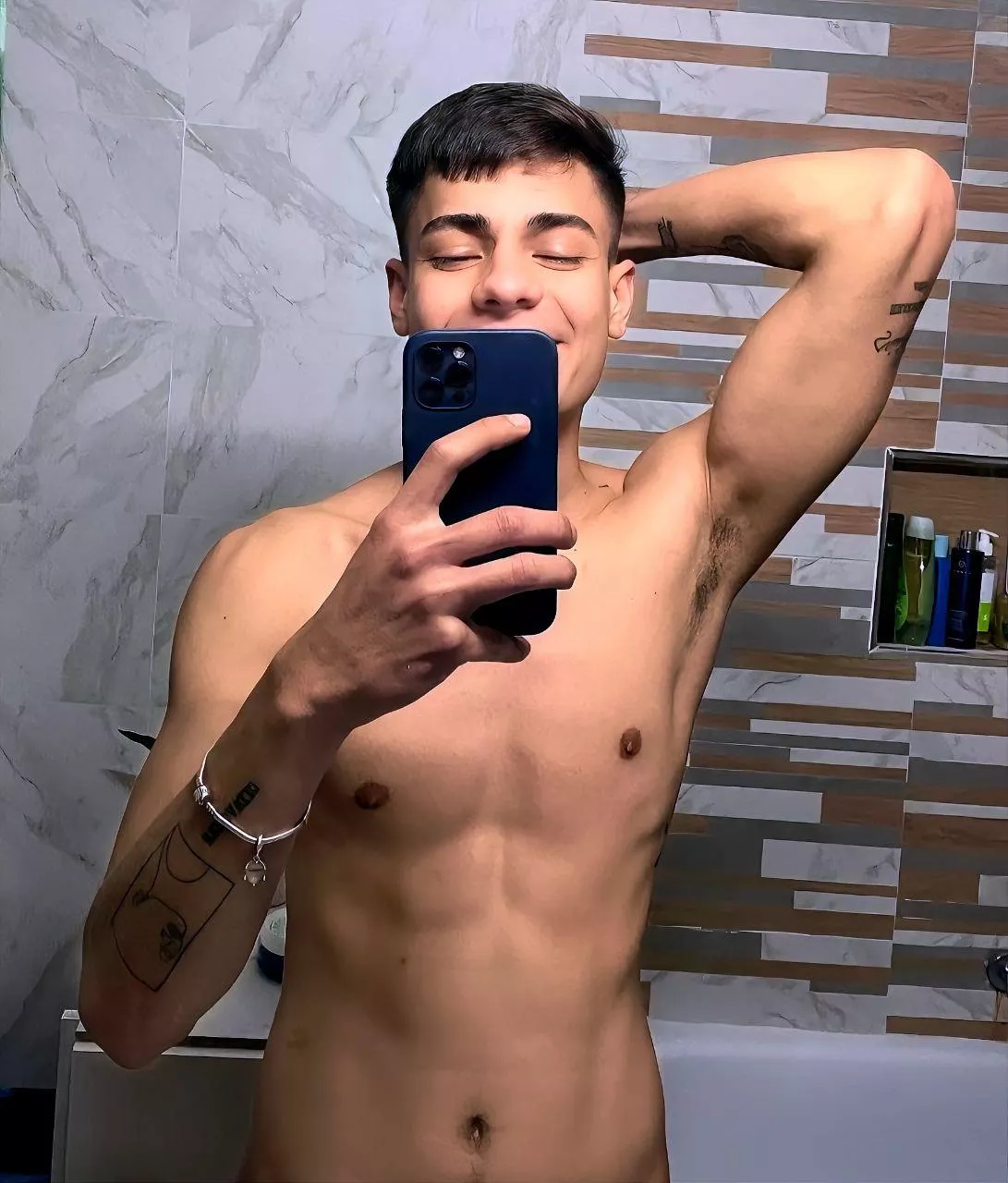 Here I wait for you in my bathroom