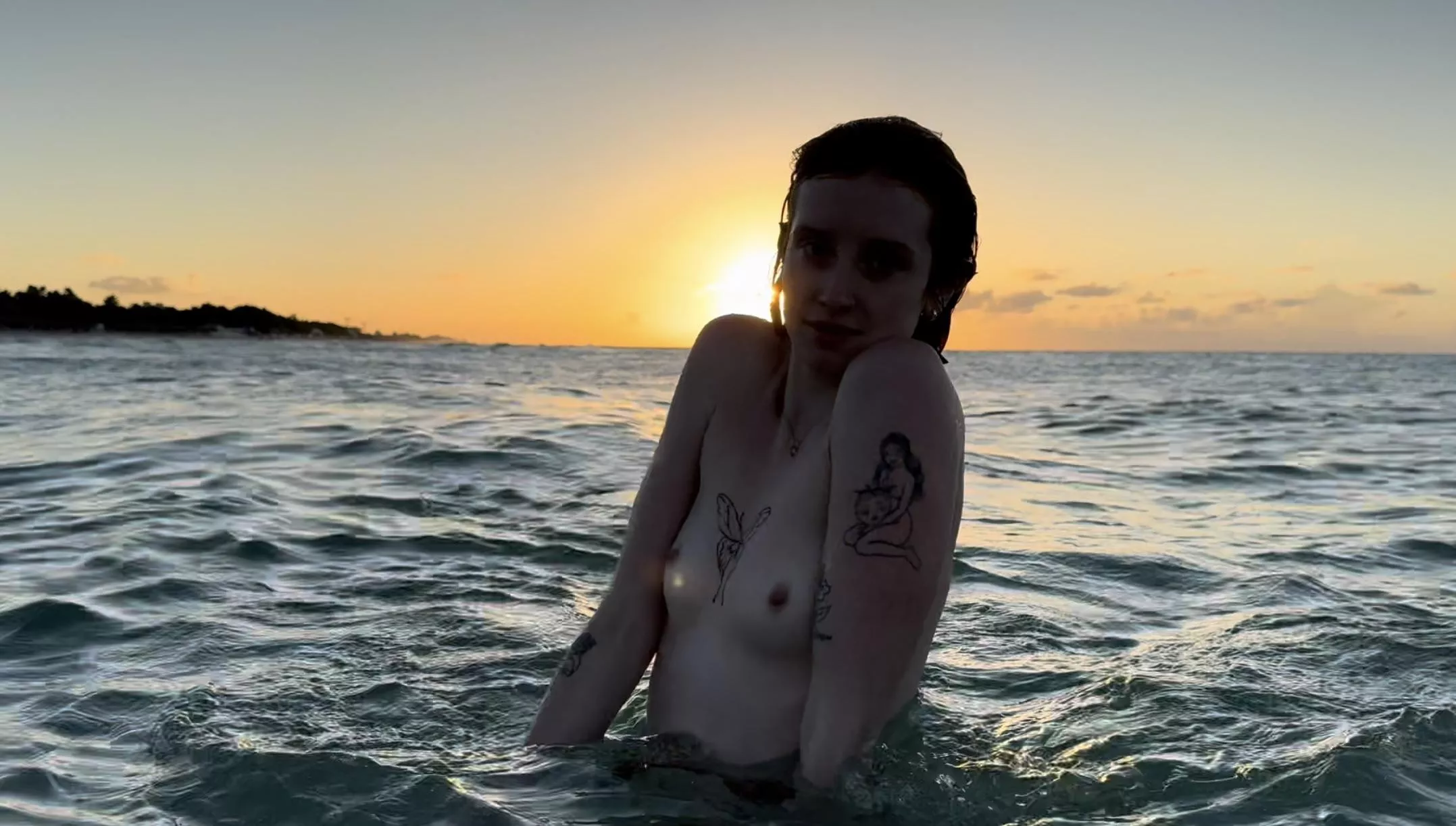 I don’t know if skinny dipping counts as flashing 