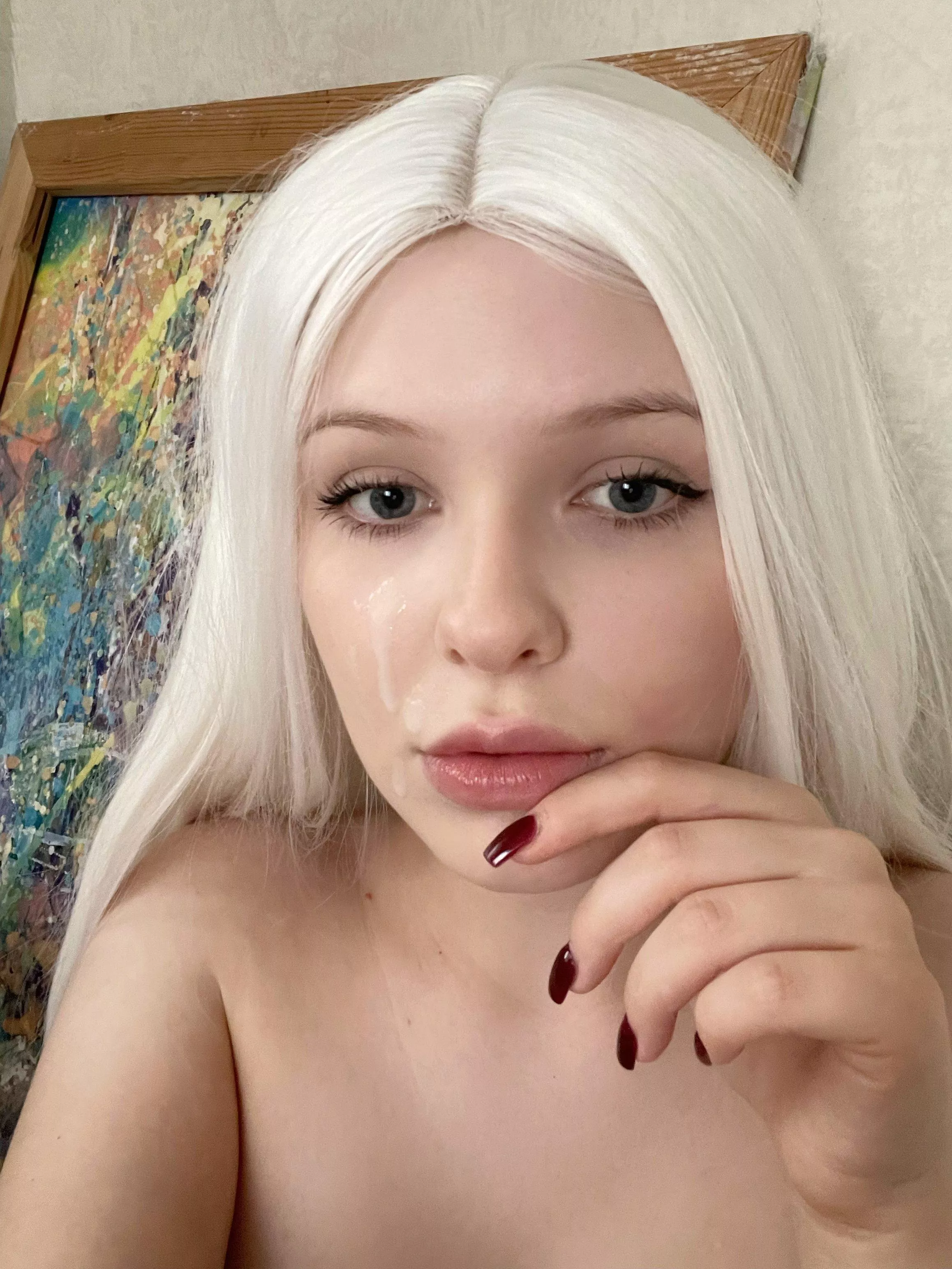 I feel good when my face is covered in semen