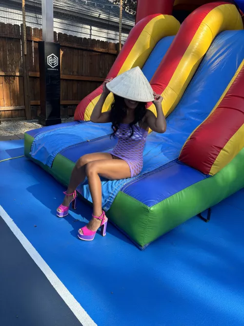 I got lured into a bounce house. It was a trap!