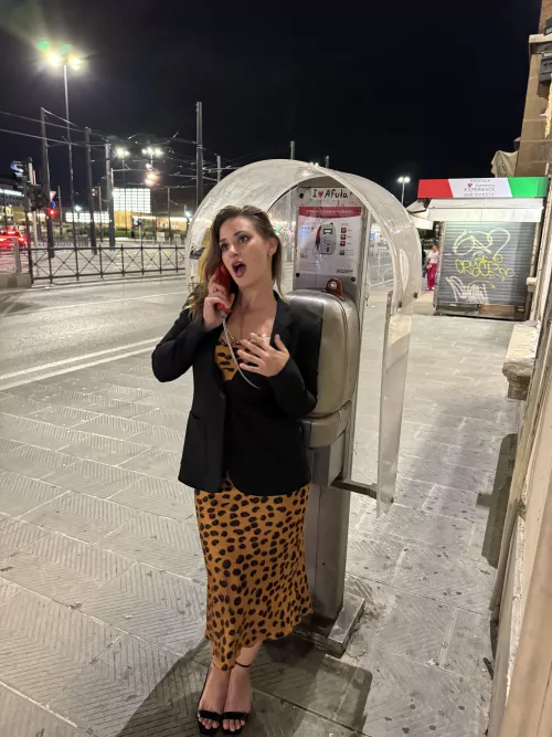 I had to dress sexy for this phone call