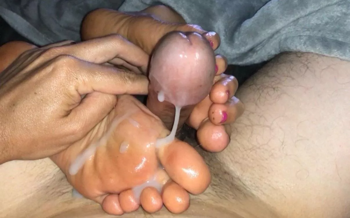 I let my yoga student make a mess on my feet during a relaxation session! 