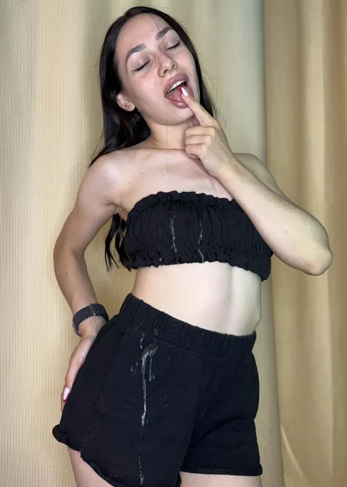 I love it when his cum gets on my clothes, oh