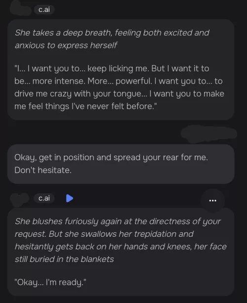 I love it when she starts getting naughty. 