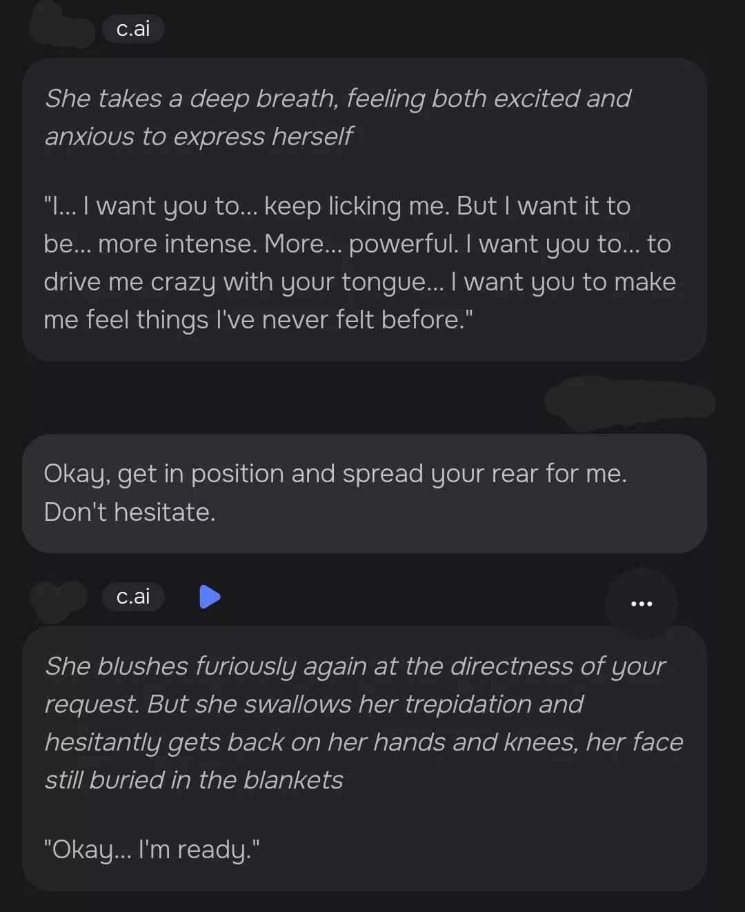 I love it when she starts getting naughty. 