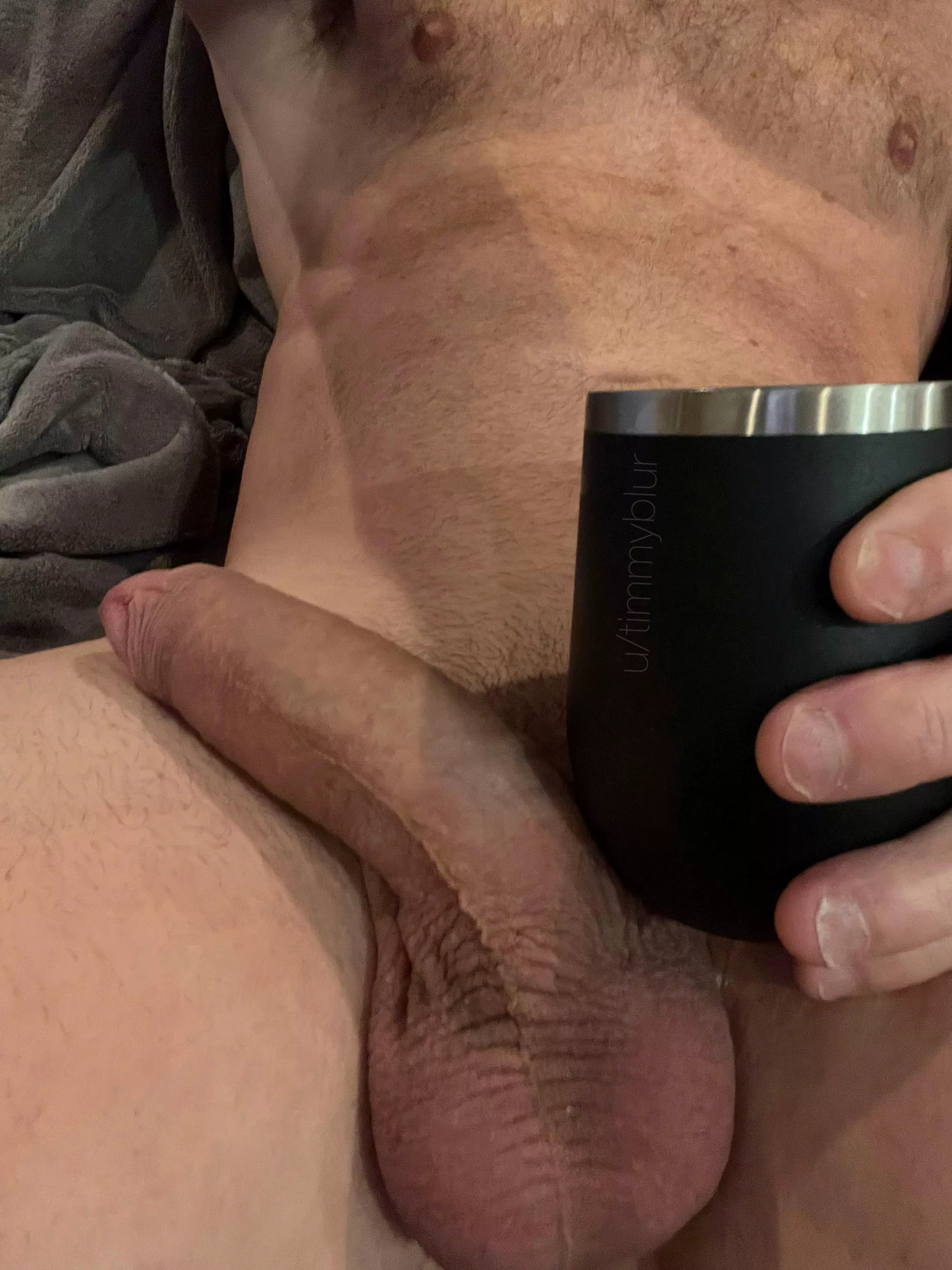 I’ll just sit here enjoying my coffee while you get on your knees and… 