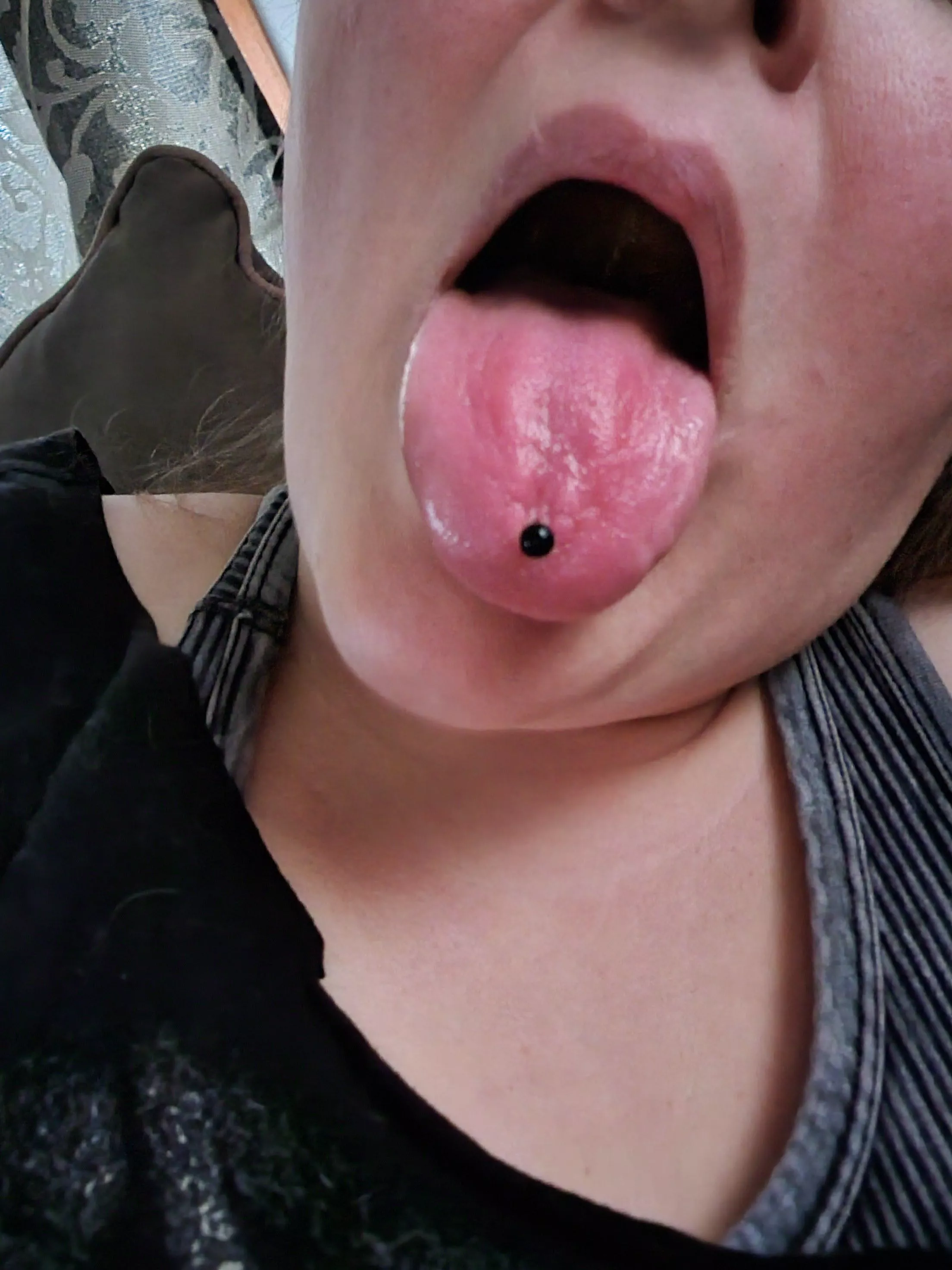 I'm sick, come massage my tongue for me.