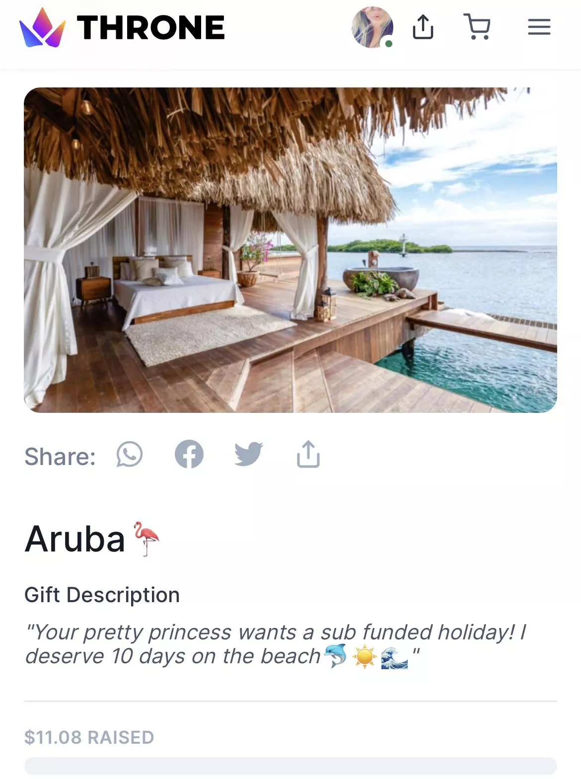 It’s payday simps, go ahead and spoil me. I want this filled up! Impress me 😍