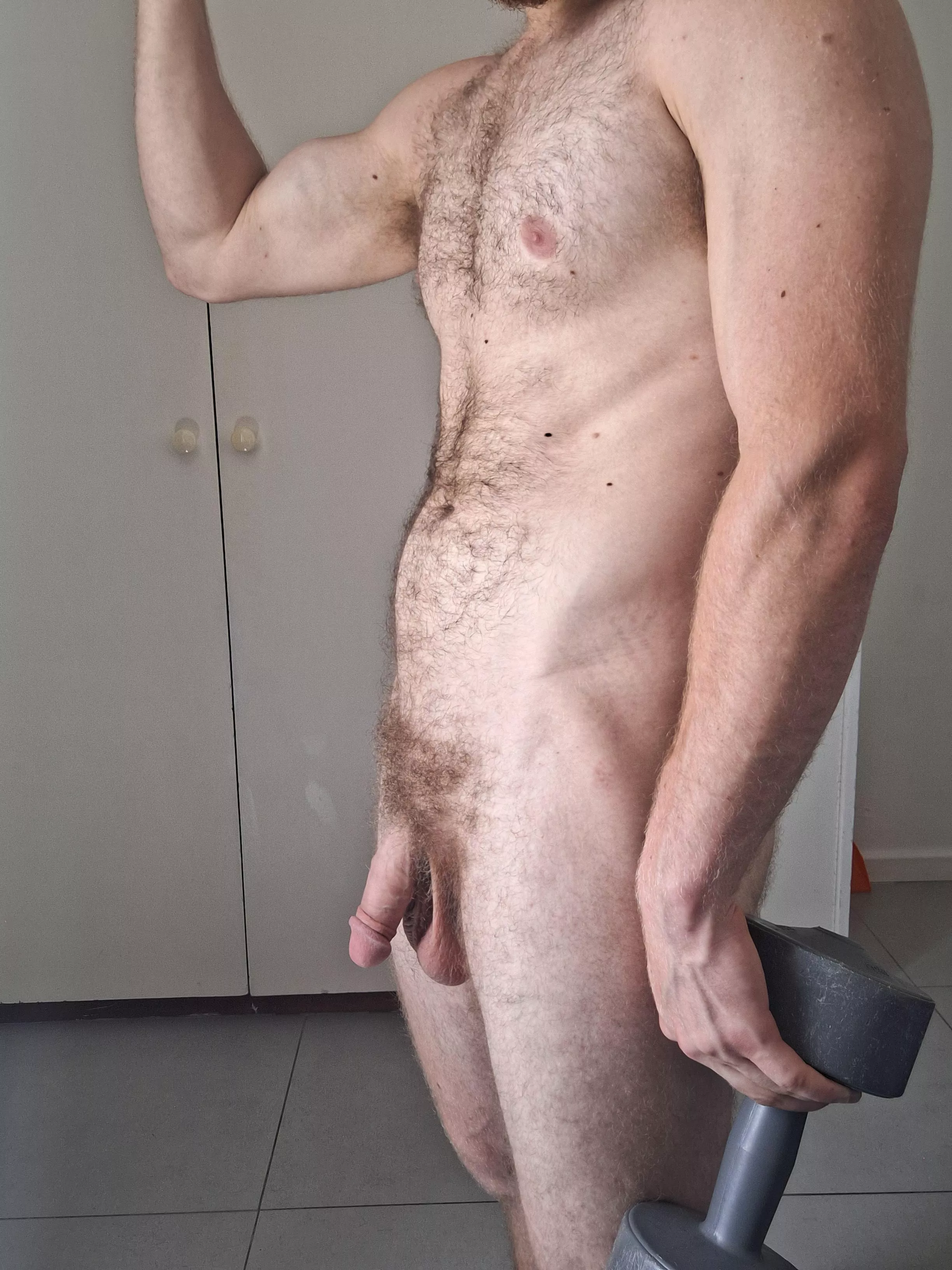 Love feeling the sweat drip off me