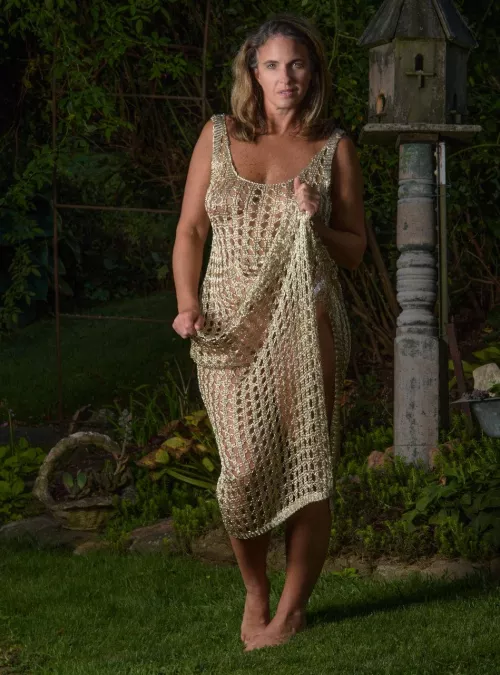 Love this metallic dress but it might be too sheer for the office.