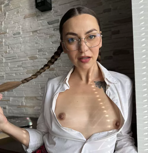 My flat chest wants your tongue too