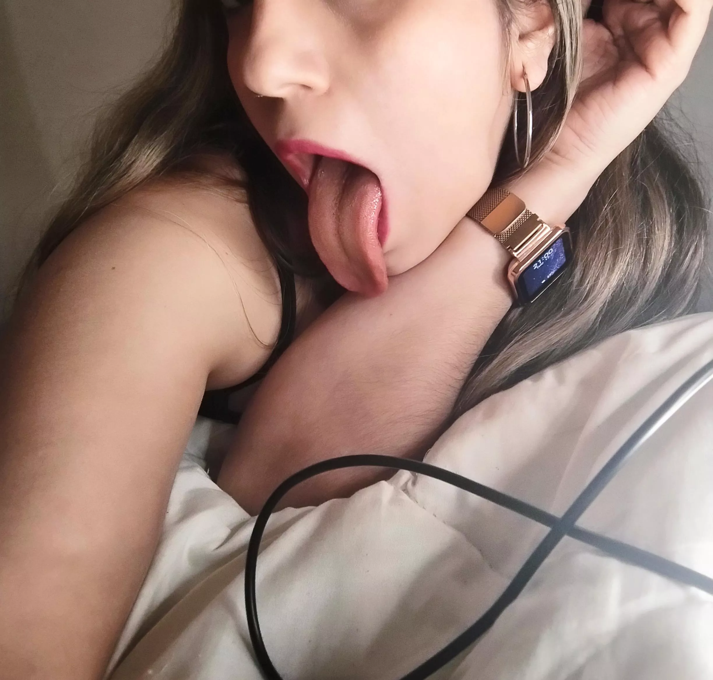 My tongue is always available 