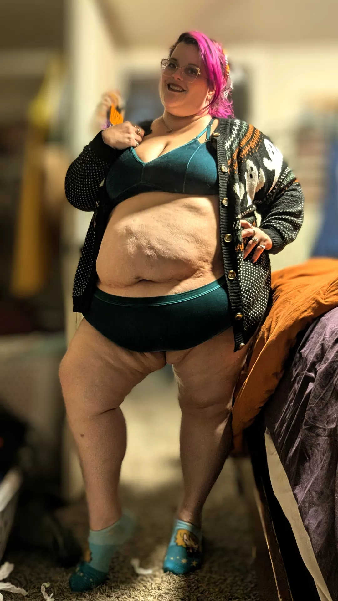 New set... Crushed velvet is soooo soft