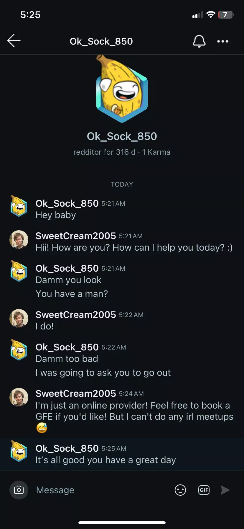 Ok_Sock_850 asks inappropriate questions about personal life