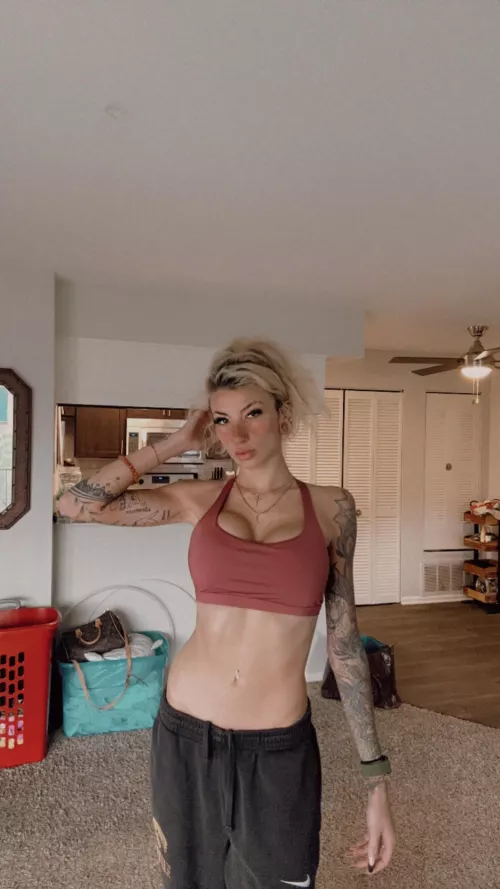 Paint my stomach so I know it's real 