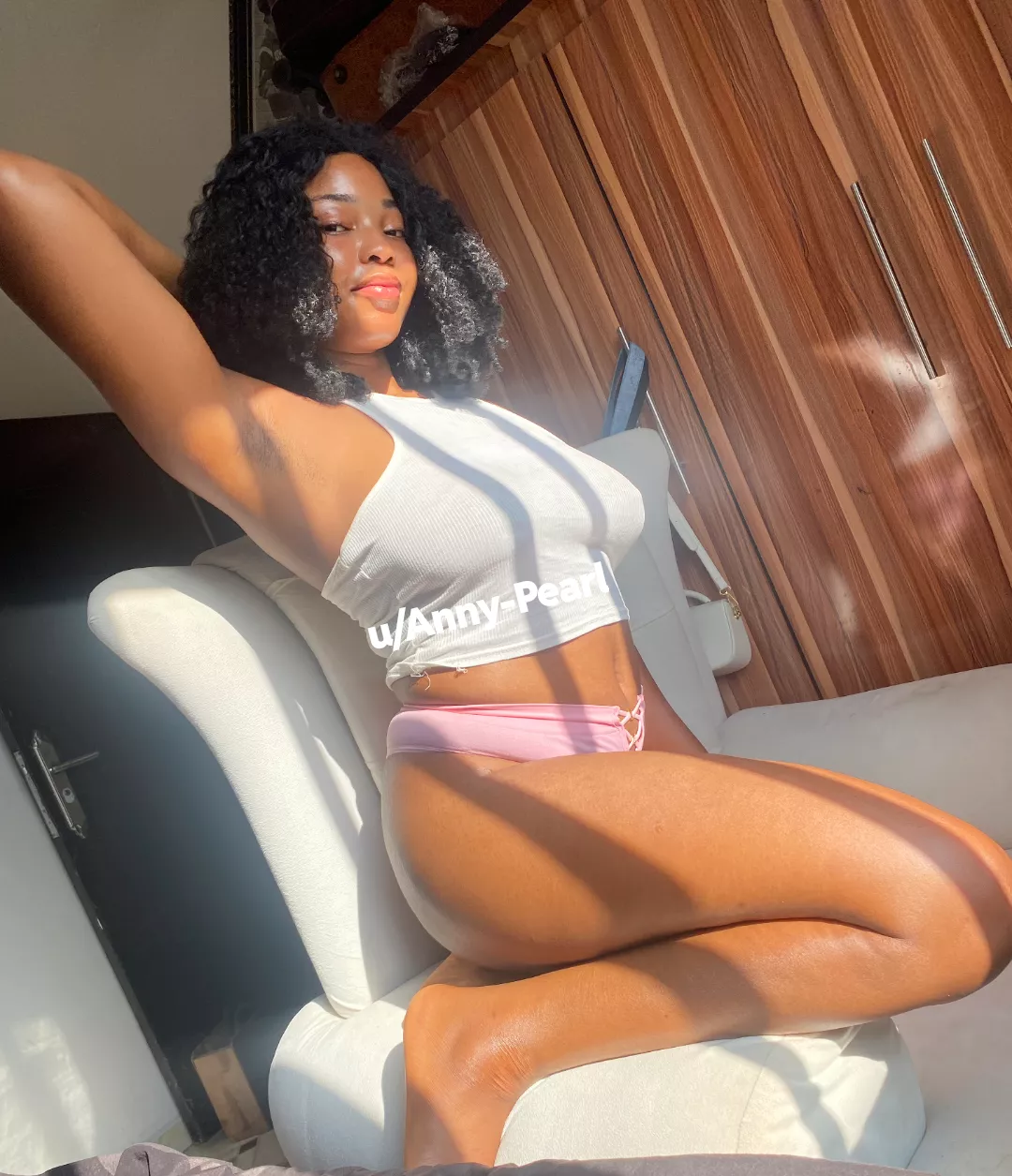 Pits are shaved and sweaty. Come sniff and lick. 