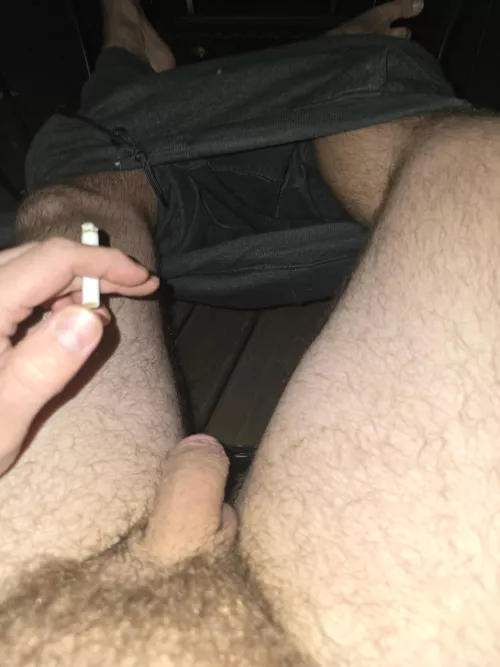 Post nut smoke on the deck..