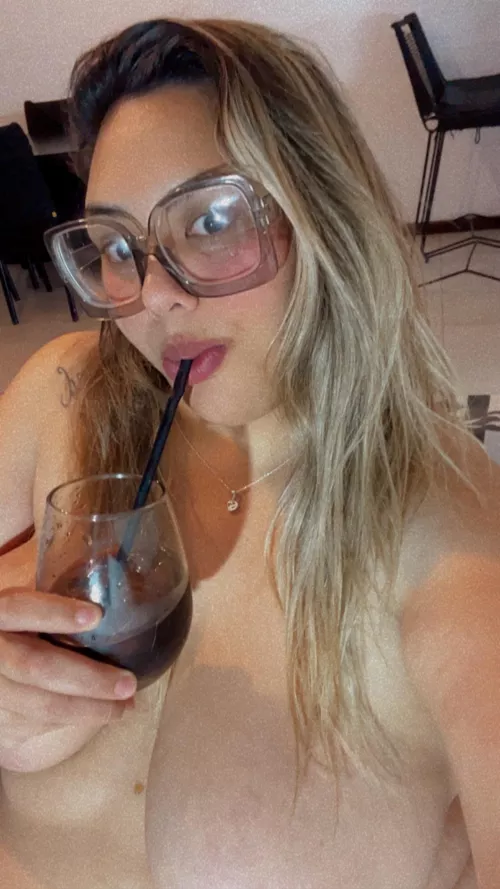 Say 'YES' and I'll show you my bare belly after drinking 2 liters of soda