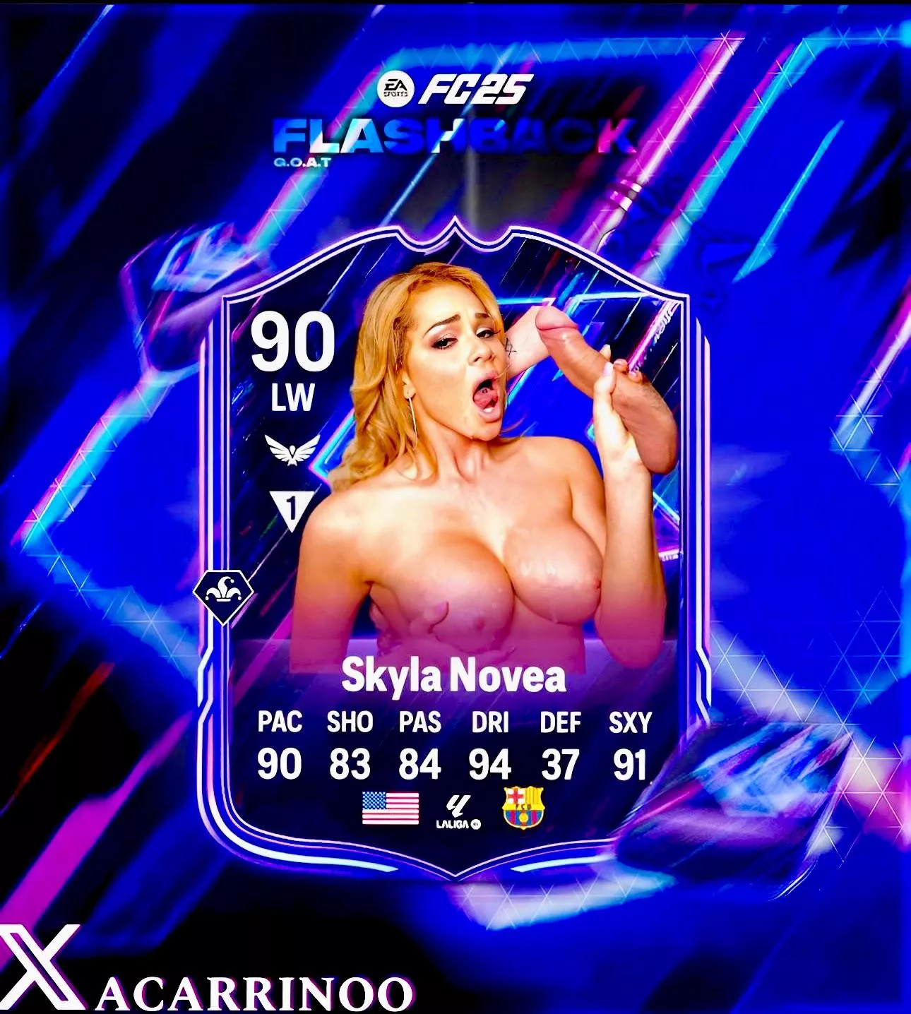 Skyla Novea G.O.A.T flashback card, posting cards on X: Acarrino