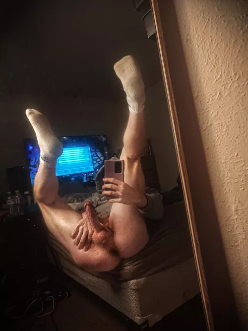 Smell my socks then suck this cock 