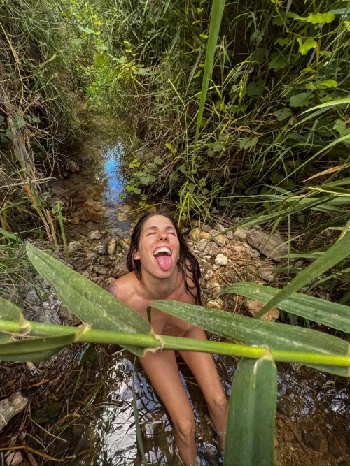 Stick your tongue if you just don’t care 