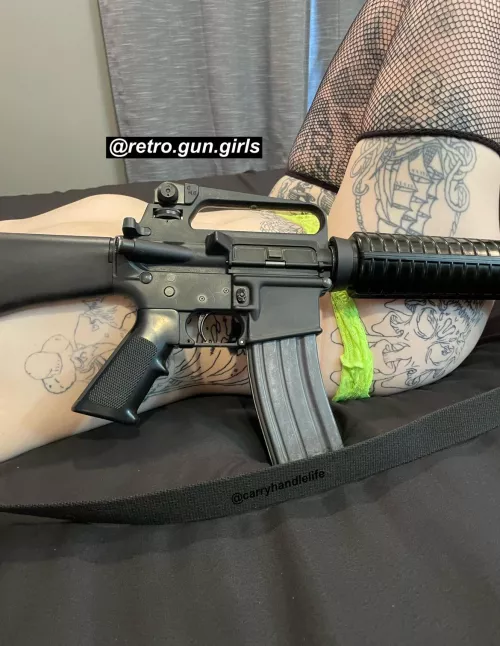 Synthia with Colt AR15 