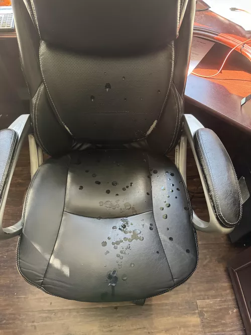 Tagged my office chair at work [35]