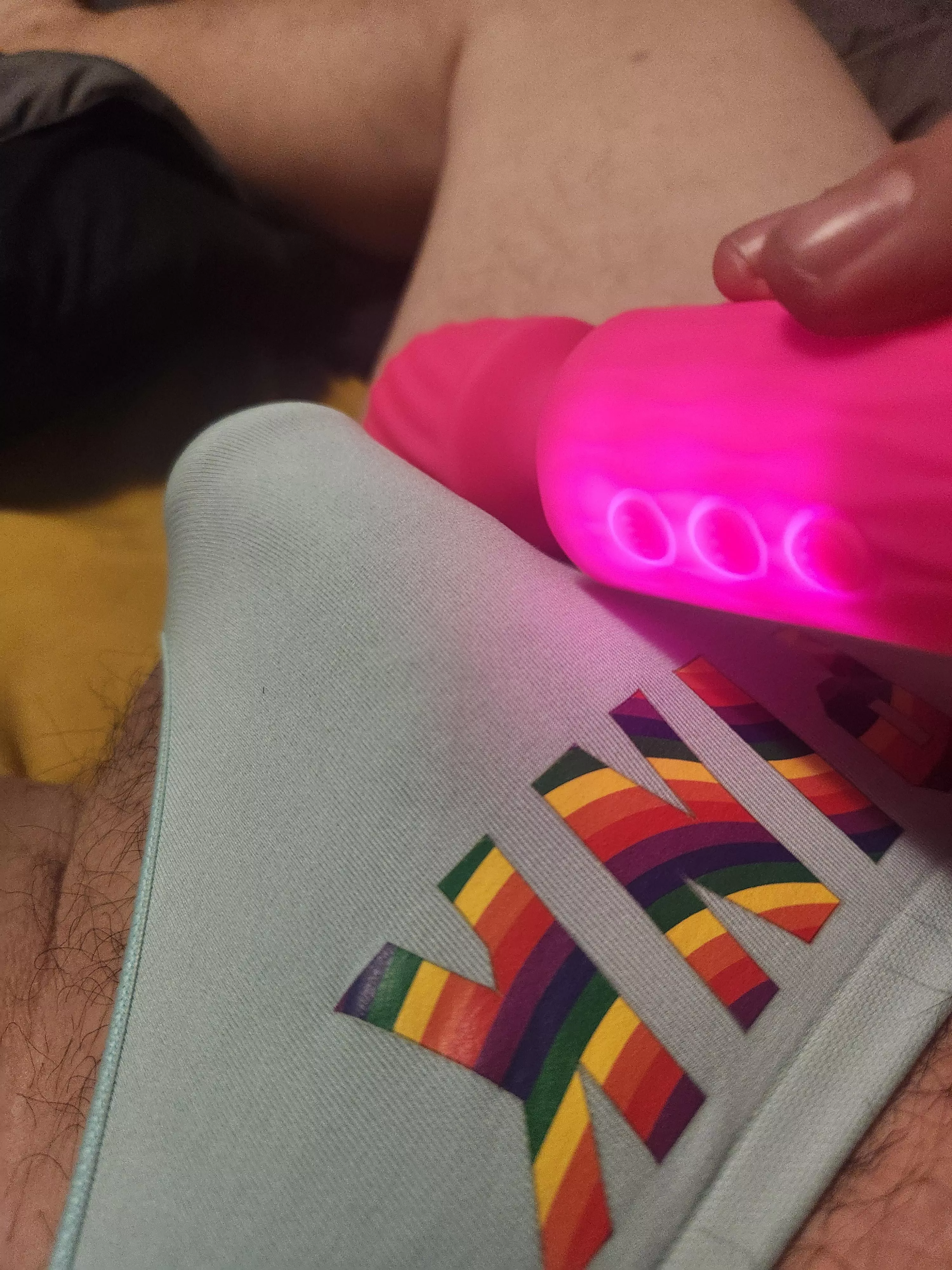 Tucked down, ready to cum