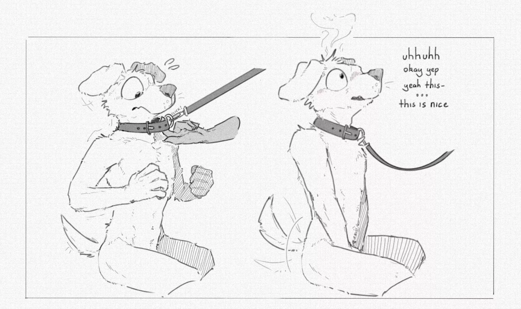 When someone tugs your collar 🥴