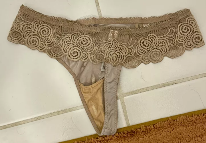 Wife’s creamy thong