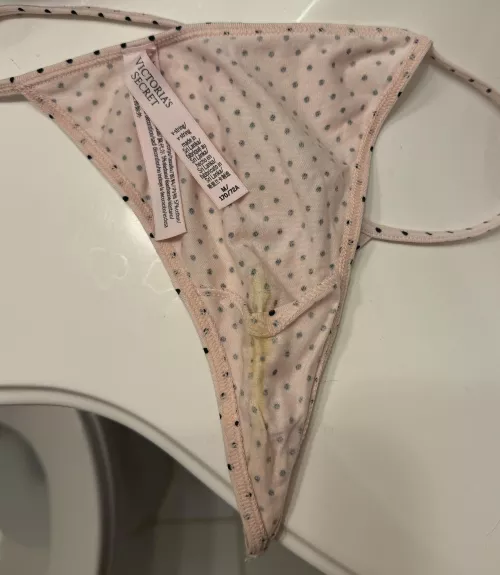 Wife’s Pink Polkadot Thong