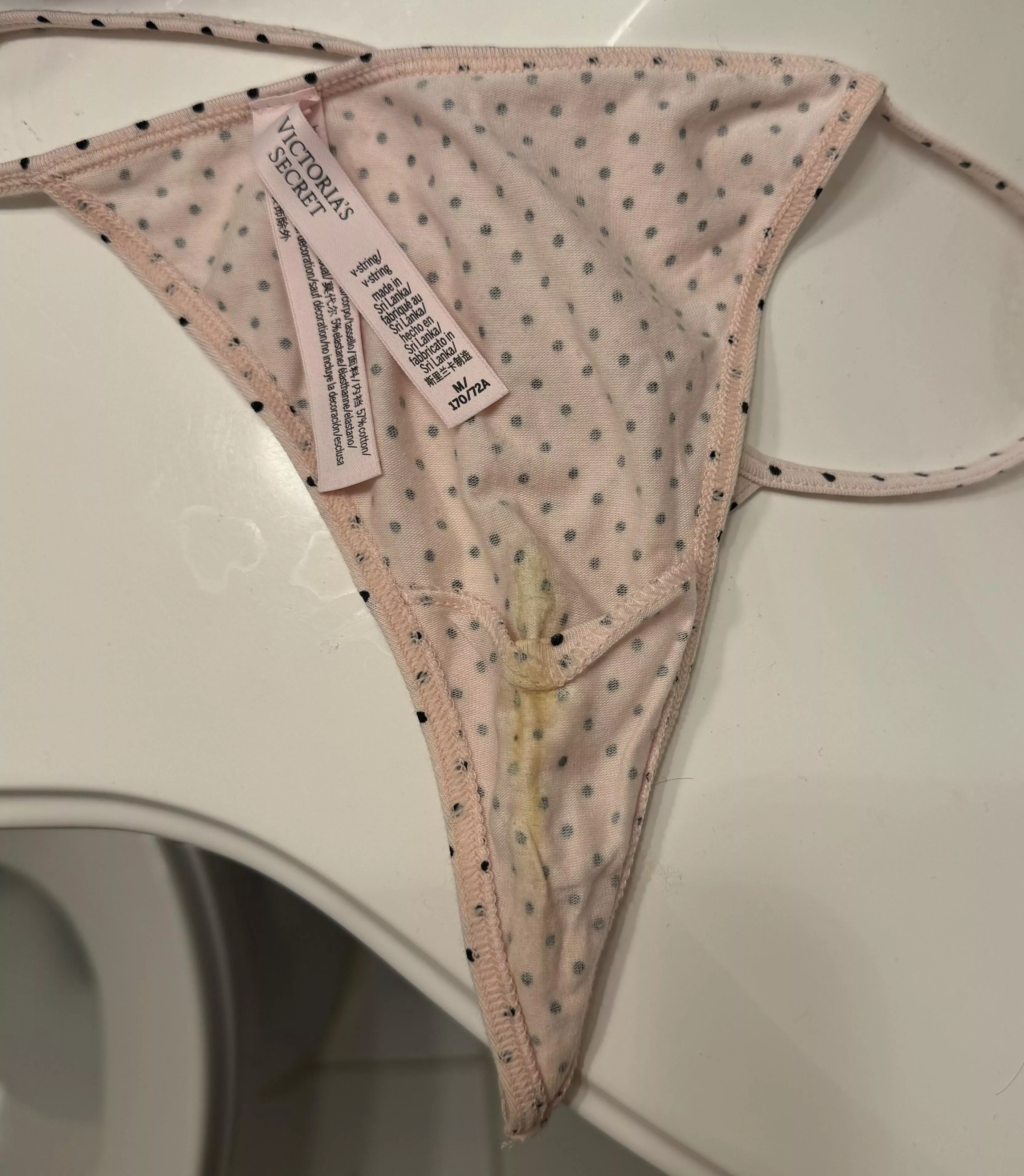 Wife’s Pink Polkadot Thong