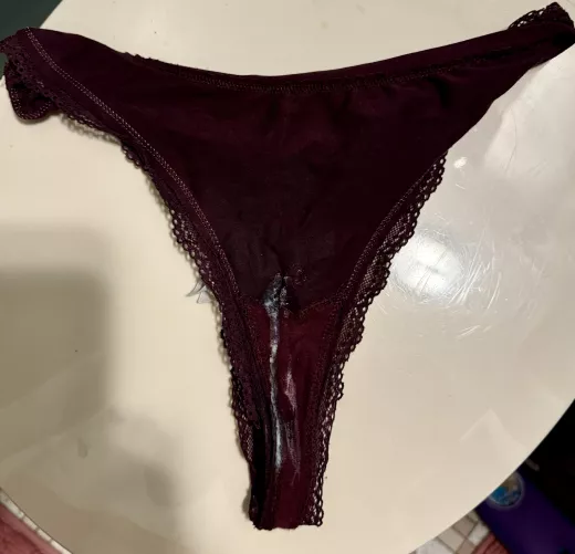 Wife’s thong after work (F32)