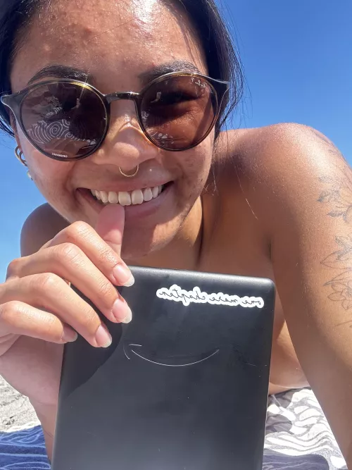 Will you read me on the nude beach?