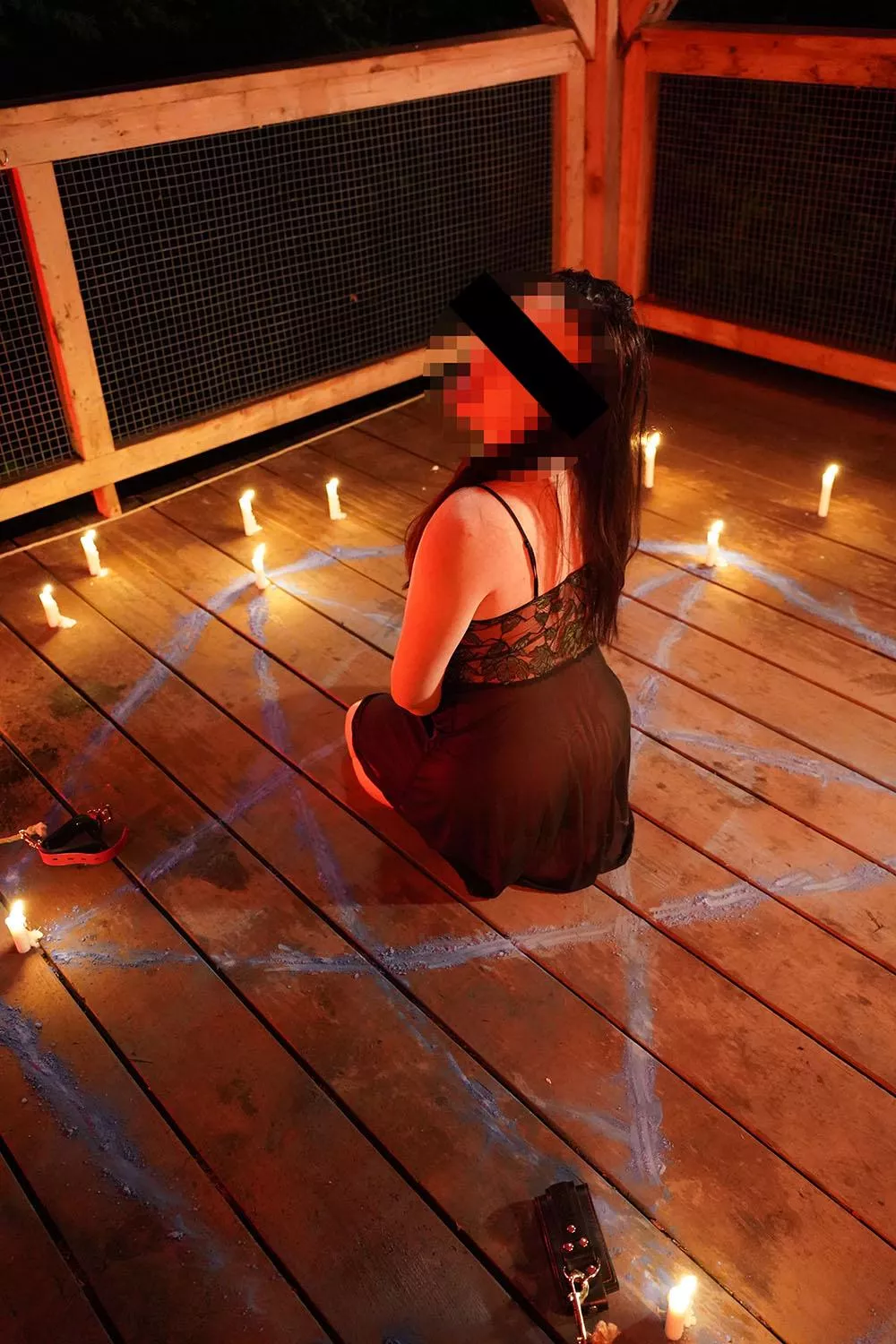 You can use the top or bottom hole, a succubus doesnt care