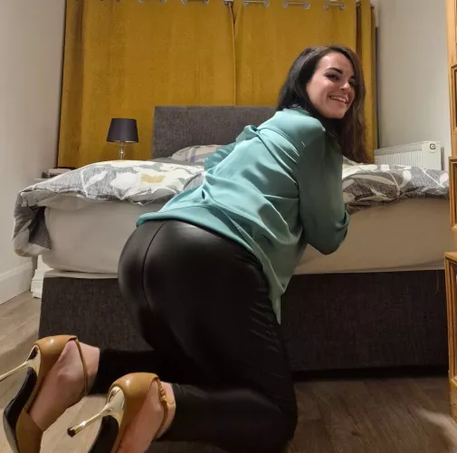 You walk in and find me like this