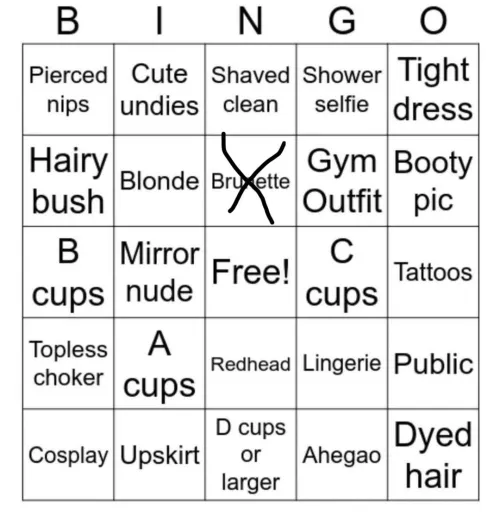 19M looking to fill my first bingo card feel free to help