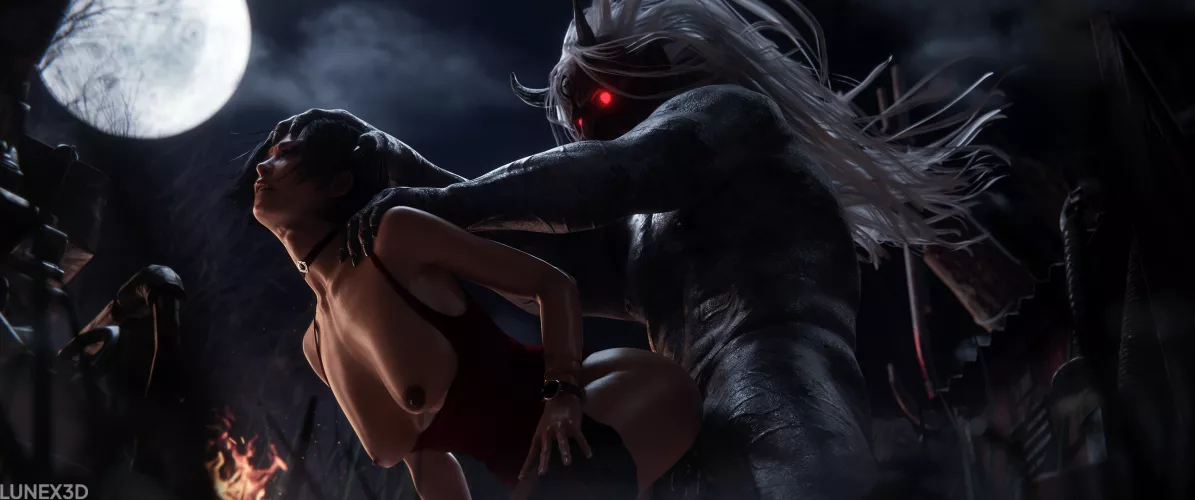 Ada Wong x Oni (LuneX3D)