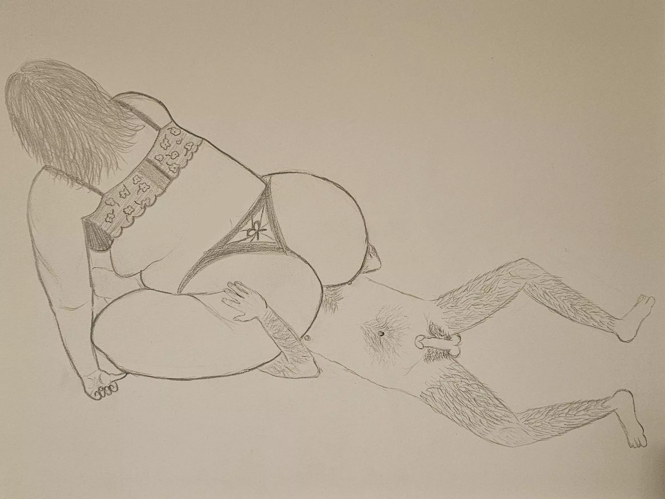 All I can think about is sitting on a fuzzy little cutie pie's face, so I drew it. 