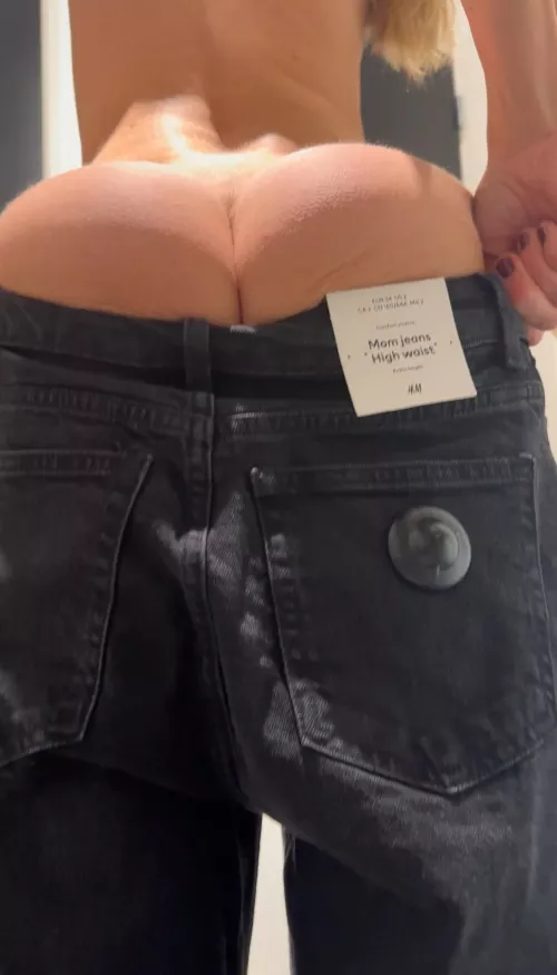 Always try on everything without panties and put them back