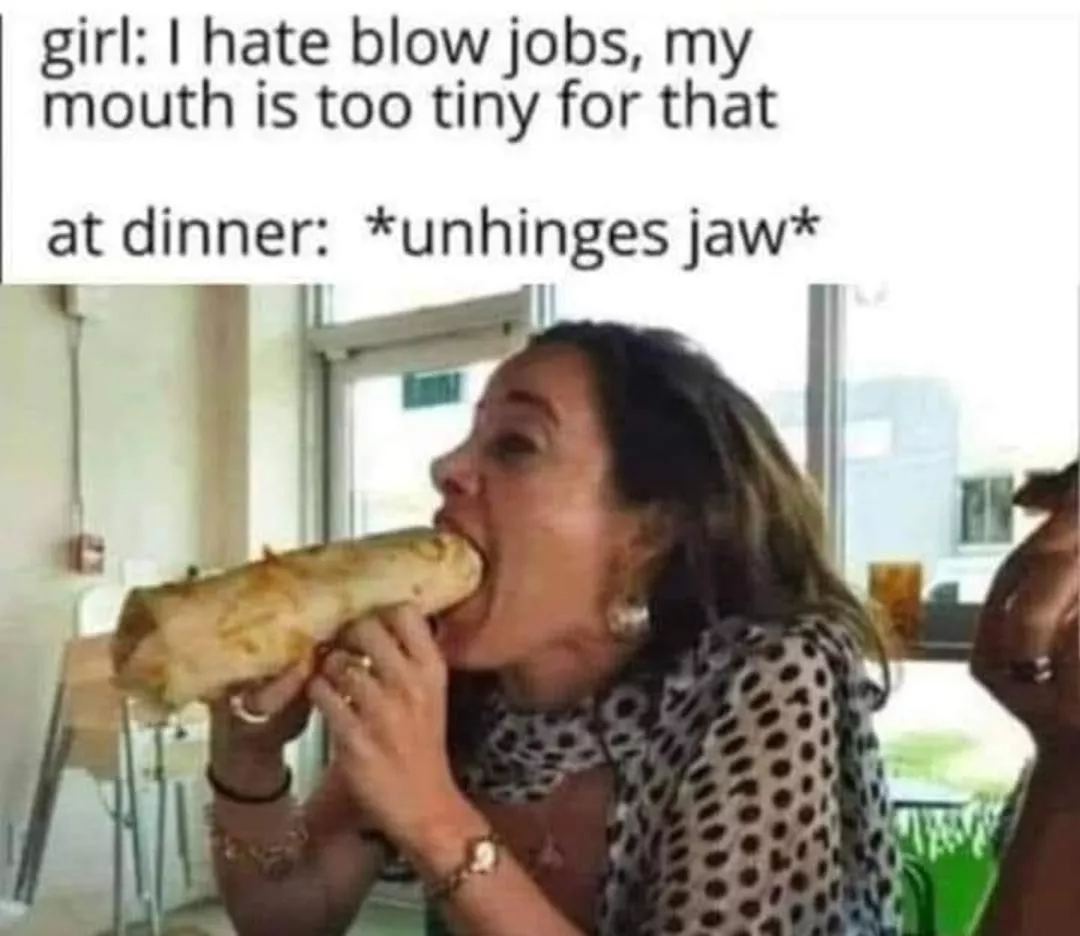 At least I can bite the burrito
