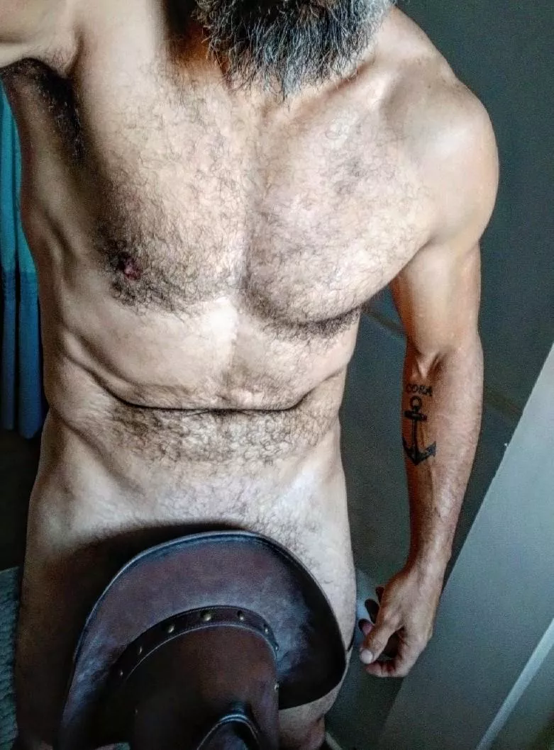 Cowboy with a natural hat rack (46)(m)