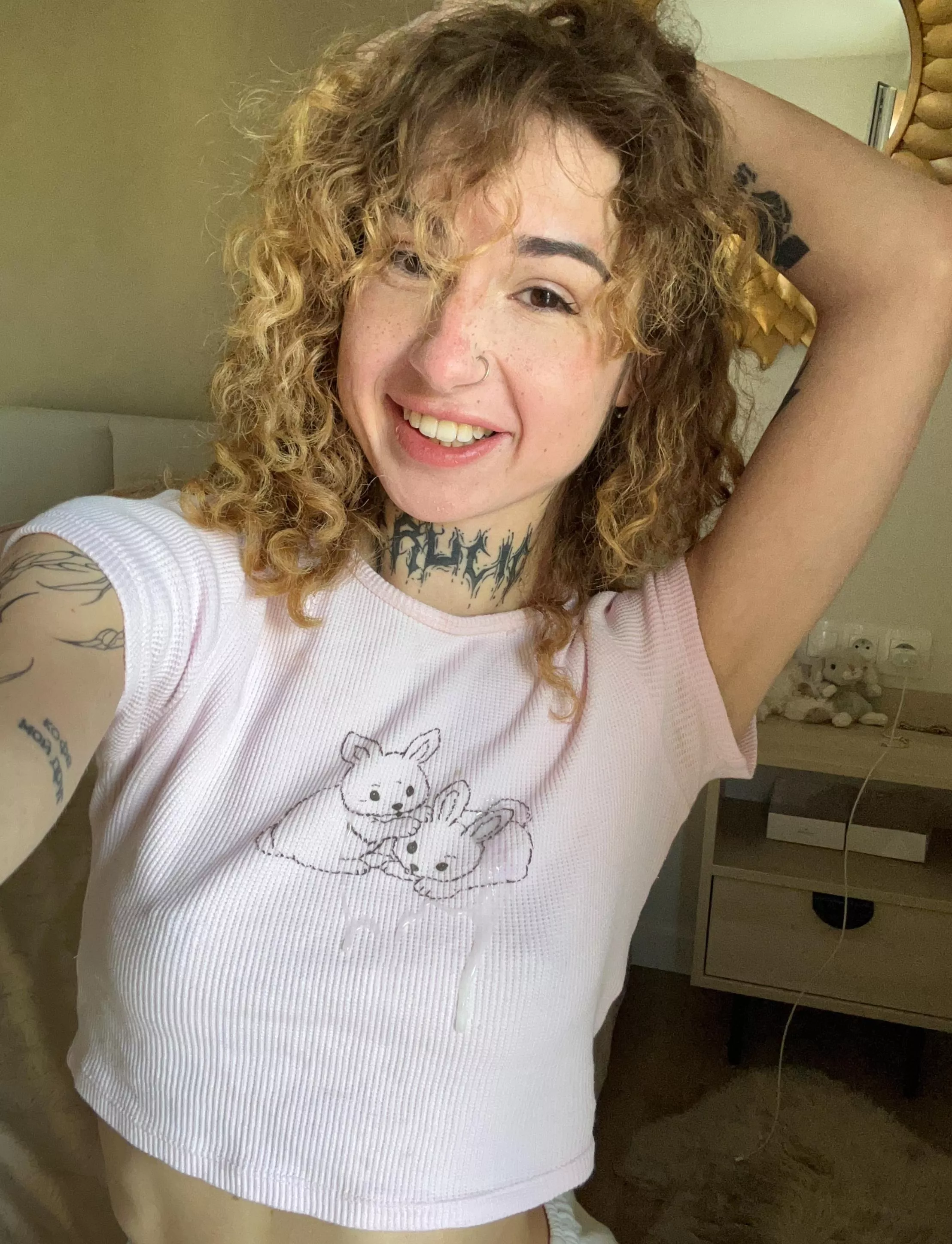 cute baby t-shirt in semen looks unusual