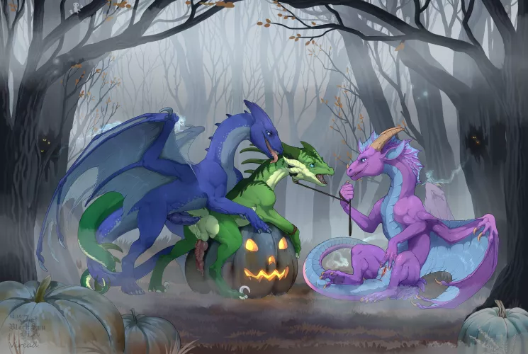 Domination in the pumpkin patch [MMF] (blacksundi, viread)