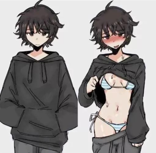 (F4A) you had always just assumed your new roommate was male, until you caught them at the beach wearing a bikini.
