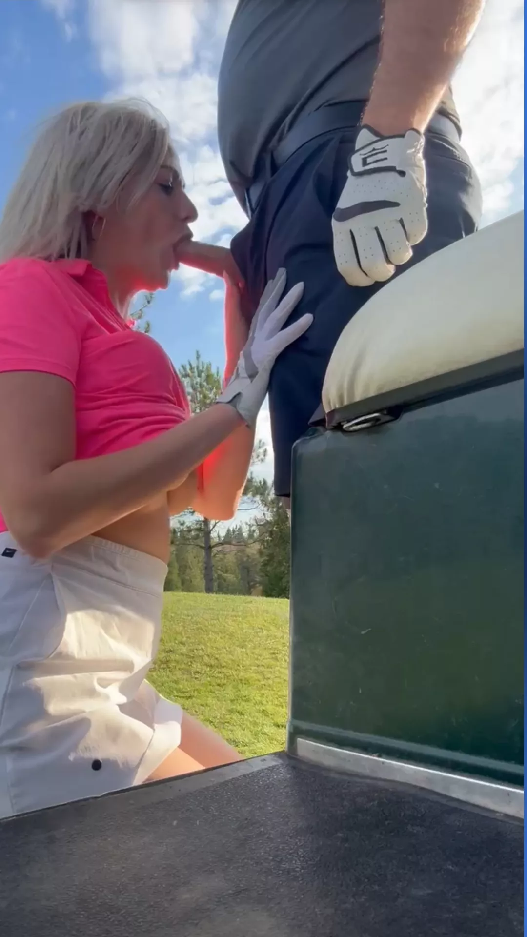 Golfing can get distracting with me on the course