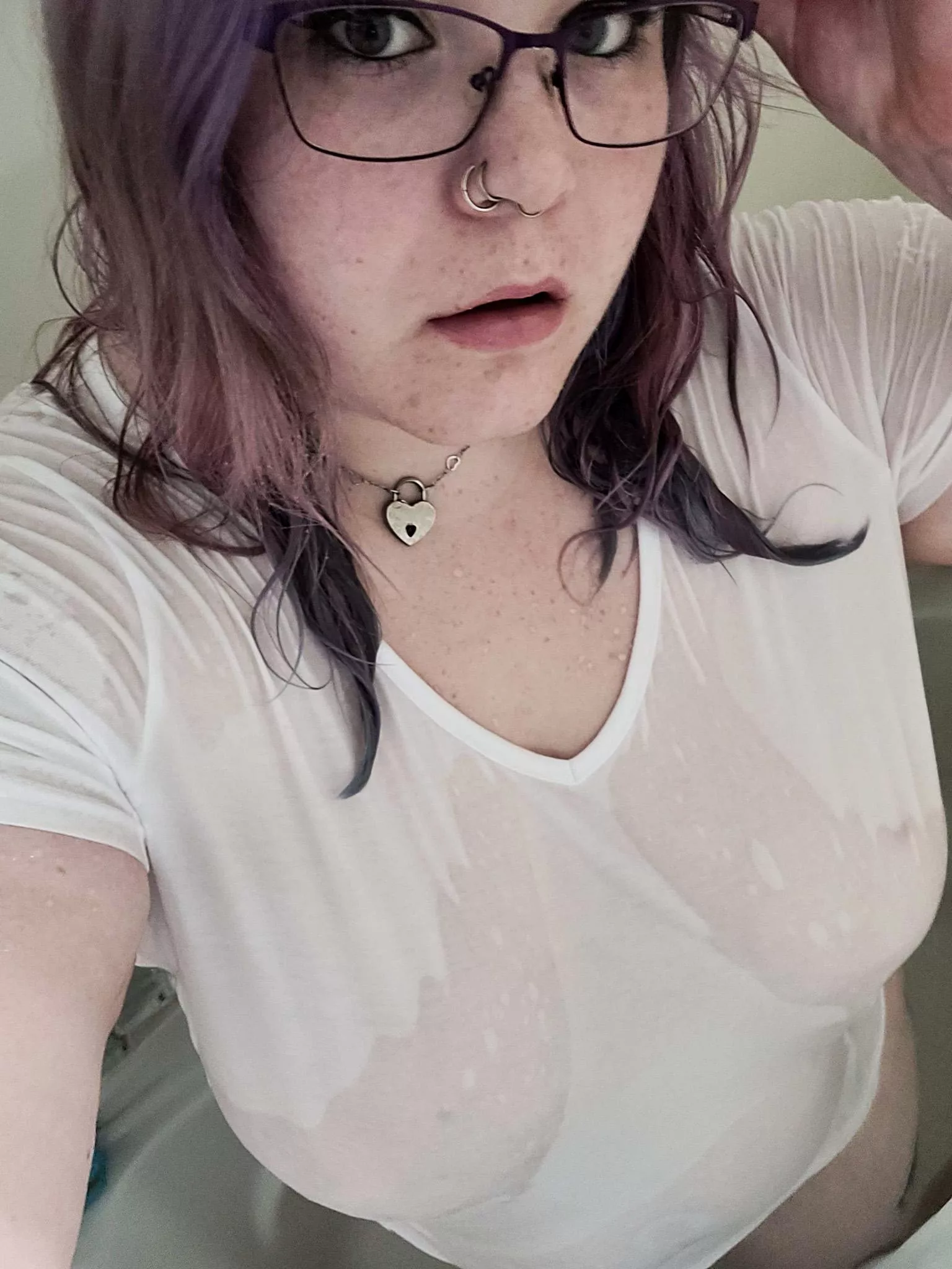 Goth girls like wet t-shirts too