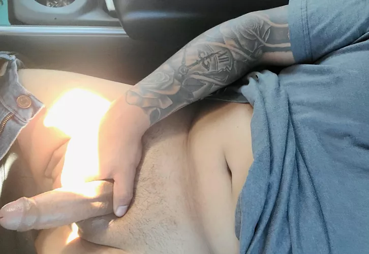 Hanging out in truck. (35)