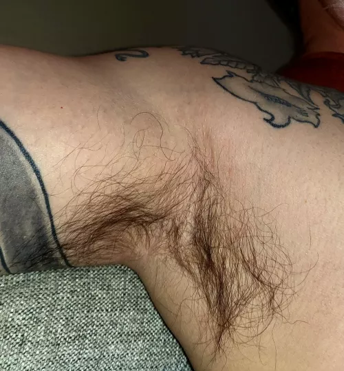 Have a sniff of Dad's pit