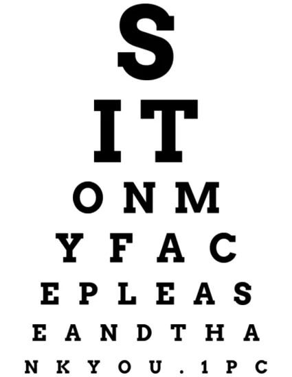 Have you had your eyes checked?